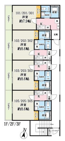 (仮称)キャメル吉川5Bの間取り