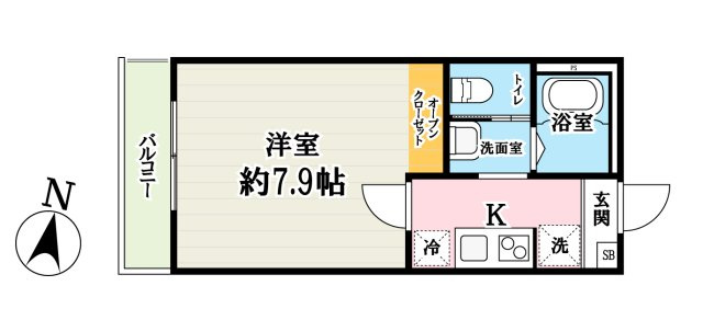 (仮称)キャメル吉川5Aの間取り