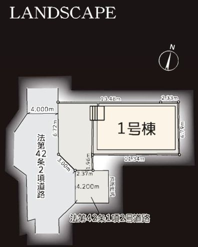 綾瀬市落合南2丁目新築戸建て　1号棟の間取り|区画図「綾瀬市落合南2丁目新築戸建て　１号棟」