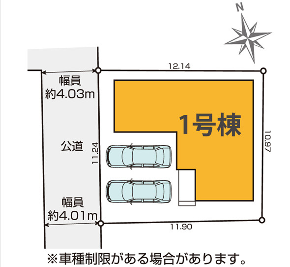 ケイアイテラス／東区京塚本町／１号棟の区画図