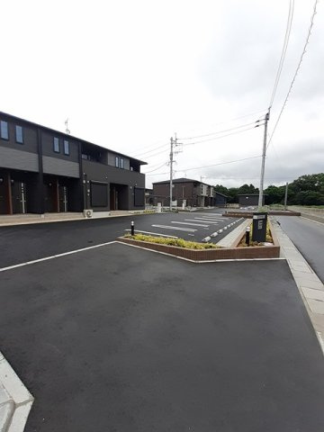 菊池市泗水町吉富のアパートの駐車場