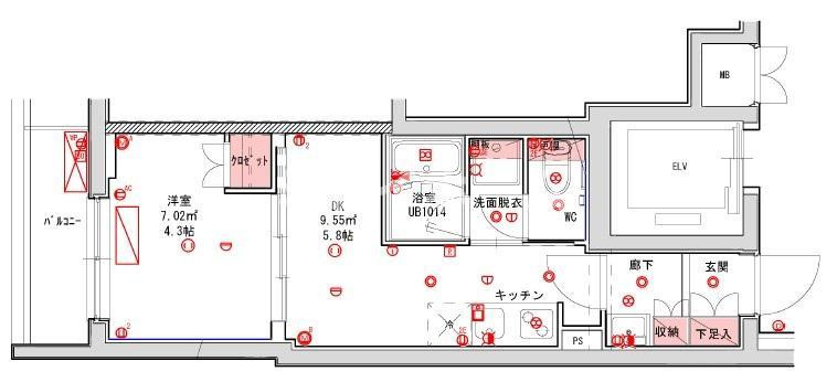 ハーモニーレジデンス品川大井町の間取り