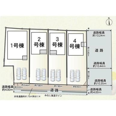 山陽小野田市中央　第２-2号棟の区画図