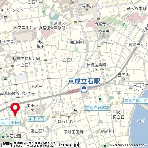 ライオンズマンション立石の地図