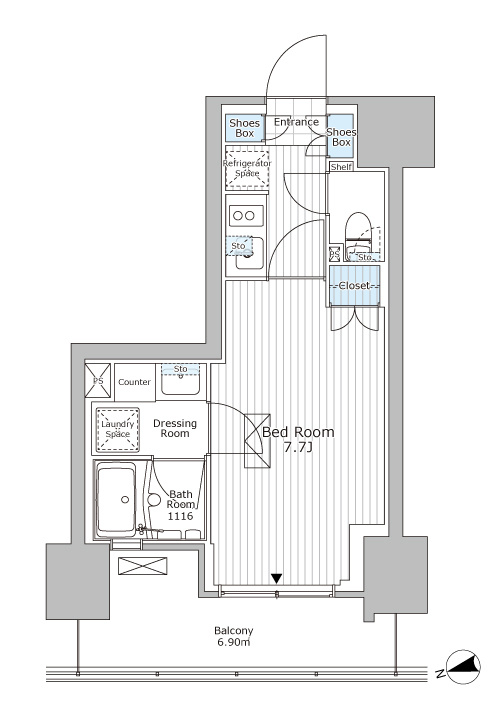 パークアクシス市川 の間取り