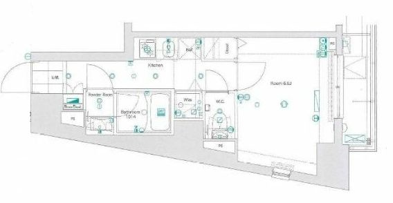 メイクスデザイン東新宿の間取り|間取りです。
