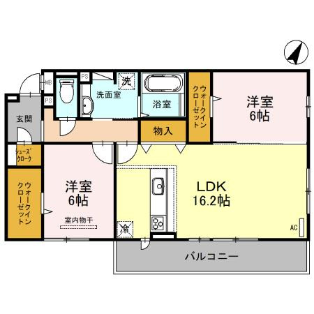 【間取り】 | Fontana　B棟