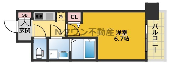 【間取り】 | S-RESIDENCE上前津 | 間取りです。
