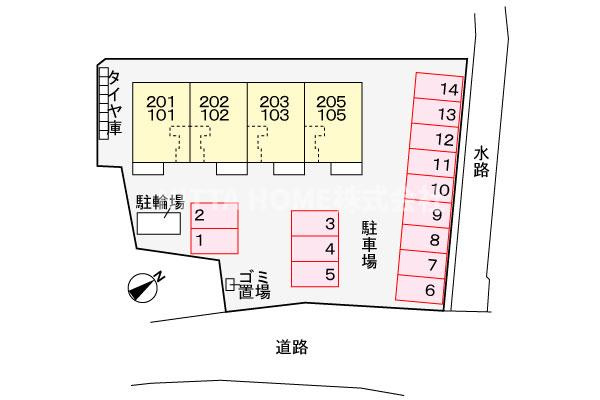 カーサ　ミランダの区画図