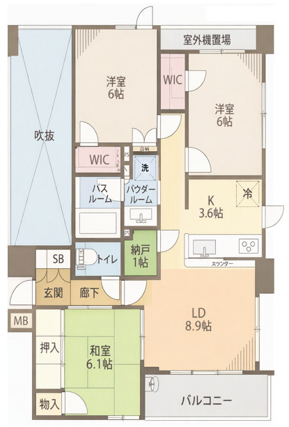 日神パレステージ河辺南の間取り