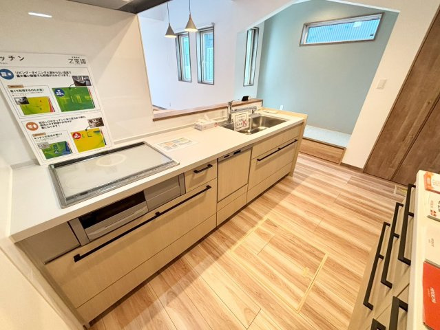 福住２条９丁目　新築戸建のキッチン|家事をラクにする食洗機付きシステムキッチン！
