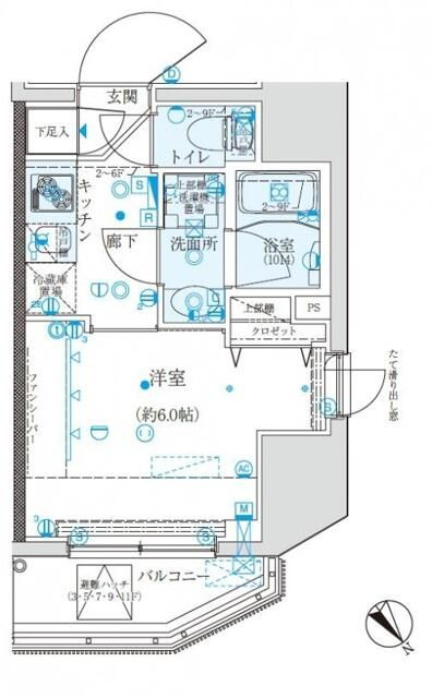 クレイシア五反田駅前の間取り