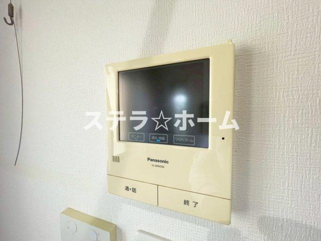 石橋麻田町 中古戸建の防犯設備|モニター付きインターホンです