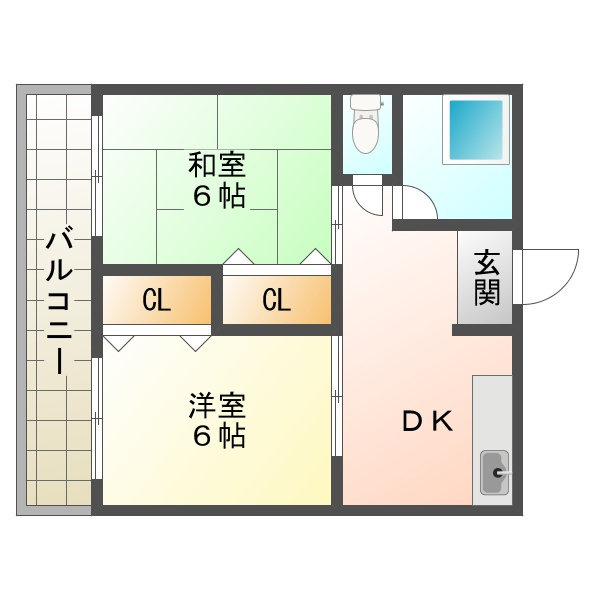 リーガルハウスⅢ垂水の間取り