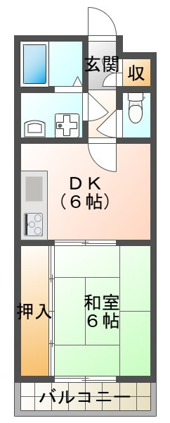 第１ピーナツ住宅の間取り