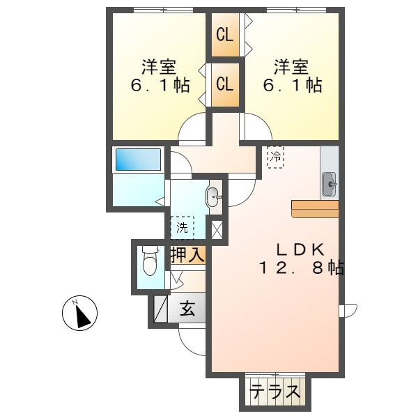 ソフィアコートA棟の間取り