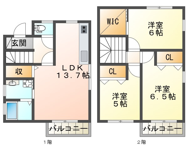 清水通貸家の間取り