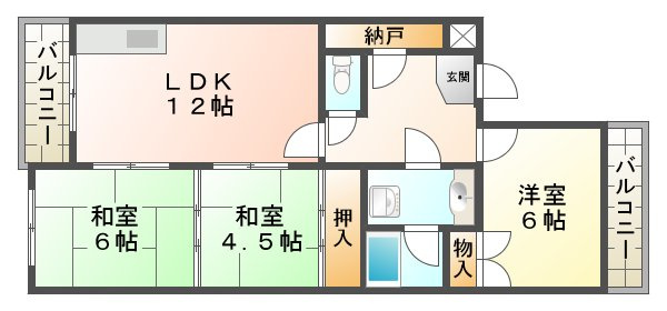 グランベア今井の間取り