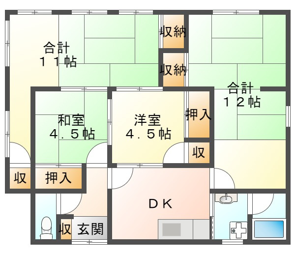 東垂水町戸建の間取り