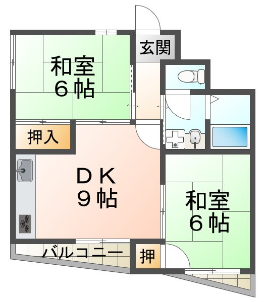 セゾン舞子の間取り