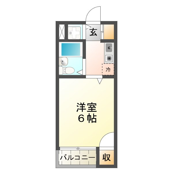 五色山ハイツの間取り