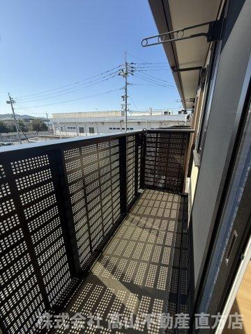 コスモ木屋瀬A棟のバルコニー