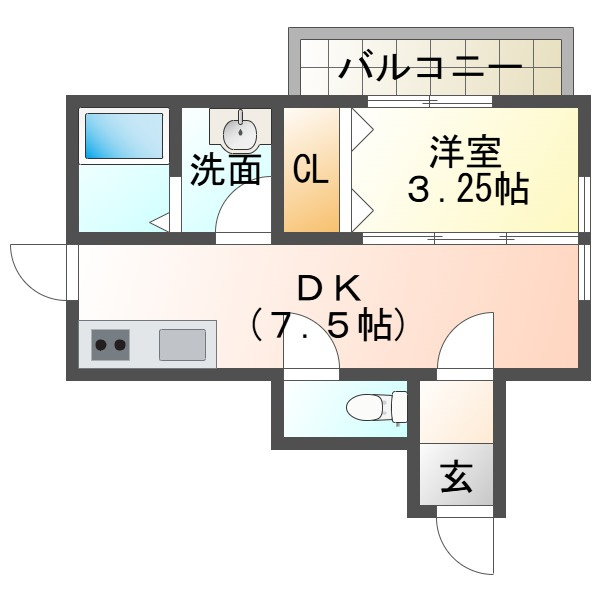 アリビア東朝霧丘の間取り