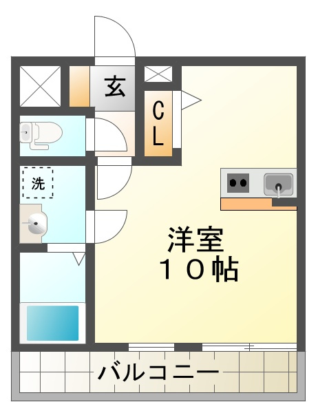 ヴィラ平磯の間取り