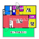 【間取り】 | エフパルク大橋Ⅱの間取り