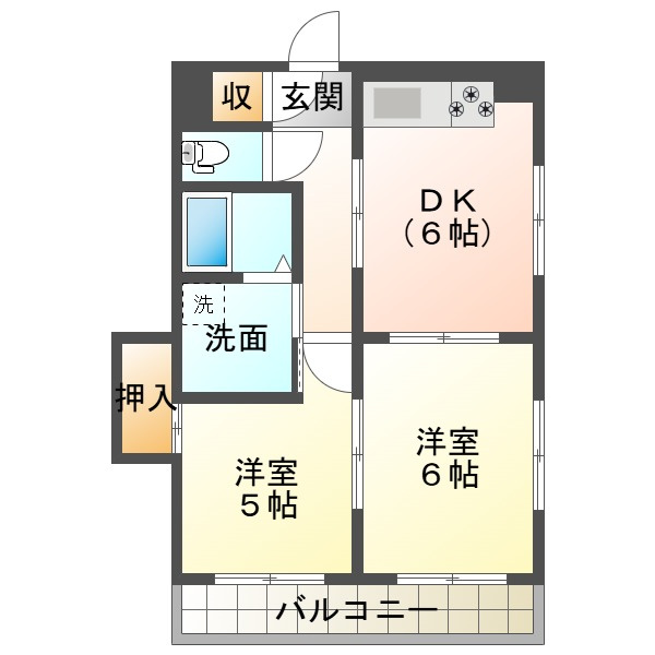ユウワコート松風の間取り