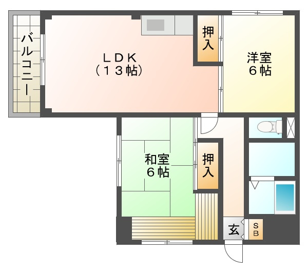 山手ハイツの間取り