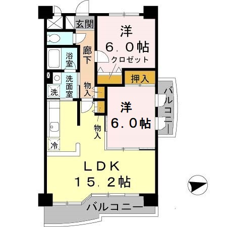 リュイール桃山台の間取り