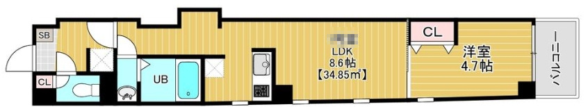 リバレイン南砂の間取り