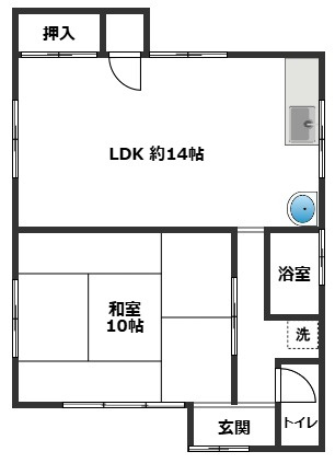 【間取り】 | 名古曽平屋戸建