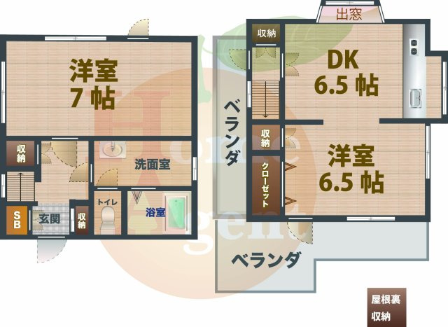 【間取り】 | 杉並区上井草3丁目戸建 | 2DKのお部屋です。