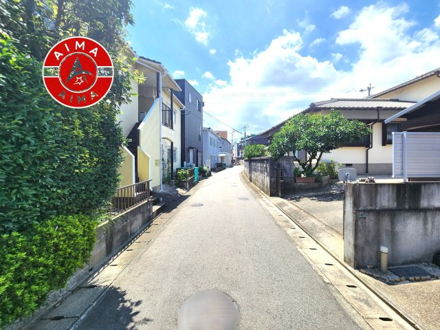 福岡市博多区三筑2丁目第2-2区画（2号地）の前面道路含む現地写真|前面道路です。
