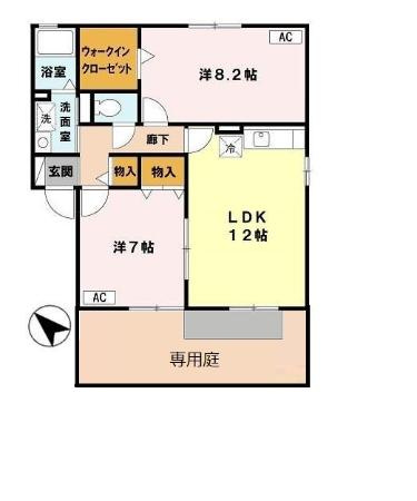 【間取り】 | サニーサイドIZUMI　Ｂ棟