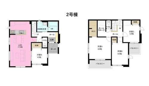 山形市鈴川町２丁目の新築一戸建の間取り|間取り図