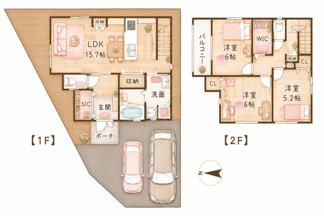 香里ケ丘9丁目　中古一戸建ての間取り|間取り図はいかがですか？ご希望を叶える間取りですか？リビングの広さは？水回りの位置は？カウンターキッチン？など色々な情報が集約されています。弊社ではリフォームなどのご相談も承っております。