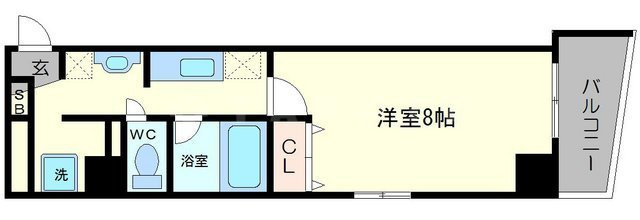 willDo千代崎の間取り|willDo千代崎（ウィルドゥ千代崎）　開放感ある間取