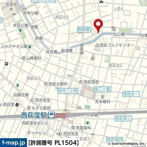 ヴィスタガーデン西荻窪の地図