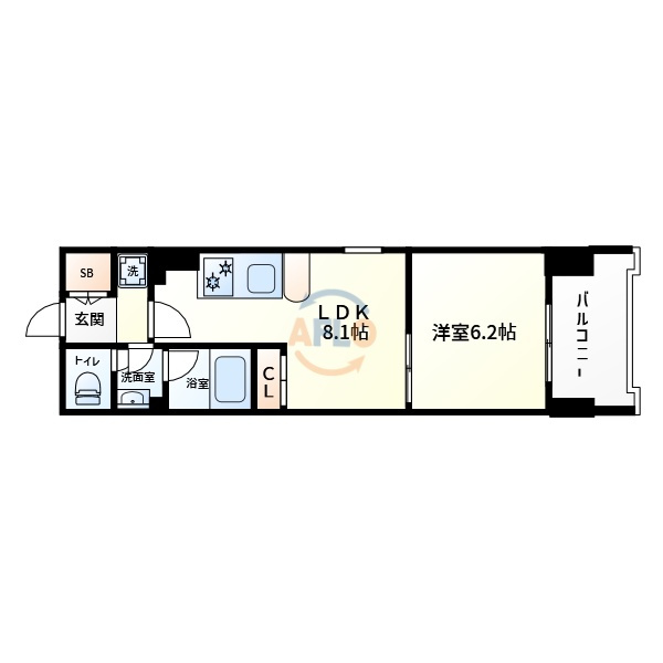 コンソラーレ東野田の間取り|コンソラーレ東野田　間取り