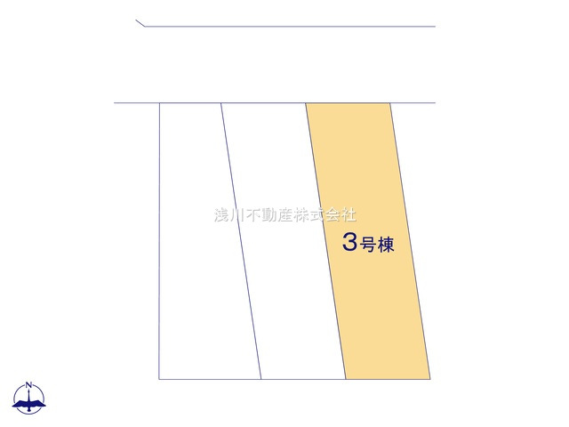 八王子市　椚田町　新築一戸建ての区画図|～全3棟の新しいコミュニティが誕生～