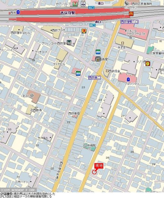 アムロゼッタ西荻窪の地図