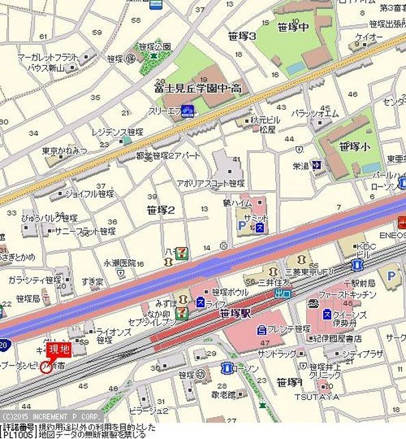 フェニックス笹塚壱番館の地図