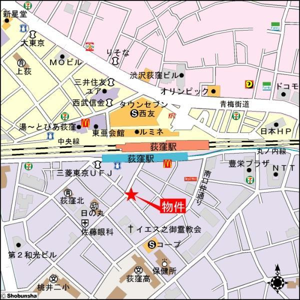 ロイヤルメゾン荻窪の地図