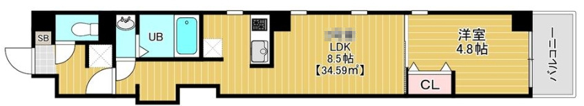 リバレイン南砂の間取り