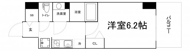 【間取り】 | プレサンス堺筋本町ディスティニー