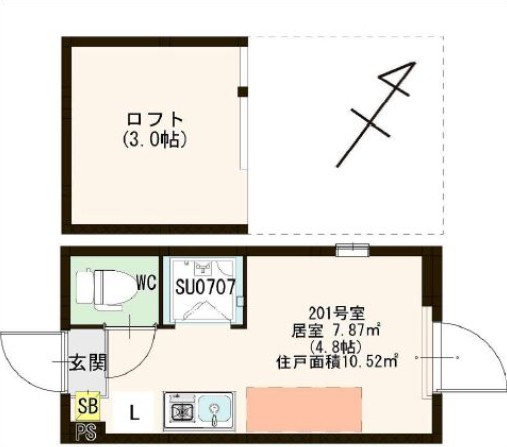 ハーモニーテラス野沢Ⅱ の間取り