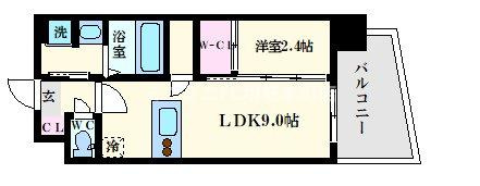 セレニテ天六リアンの間取り